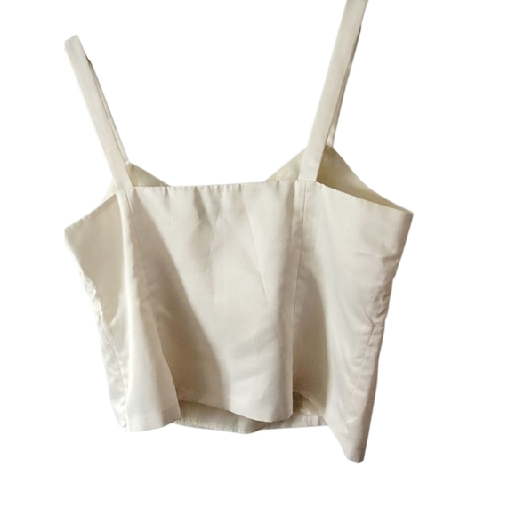 Coldwater Creek Sequined Elegant Cream Lace Jacket and Pants Suit Set 22W Vtg - Picture 6 of 11